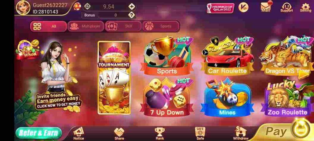 Available Games In Rummy East Apk